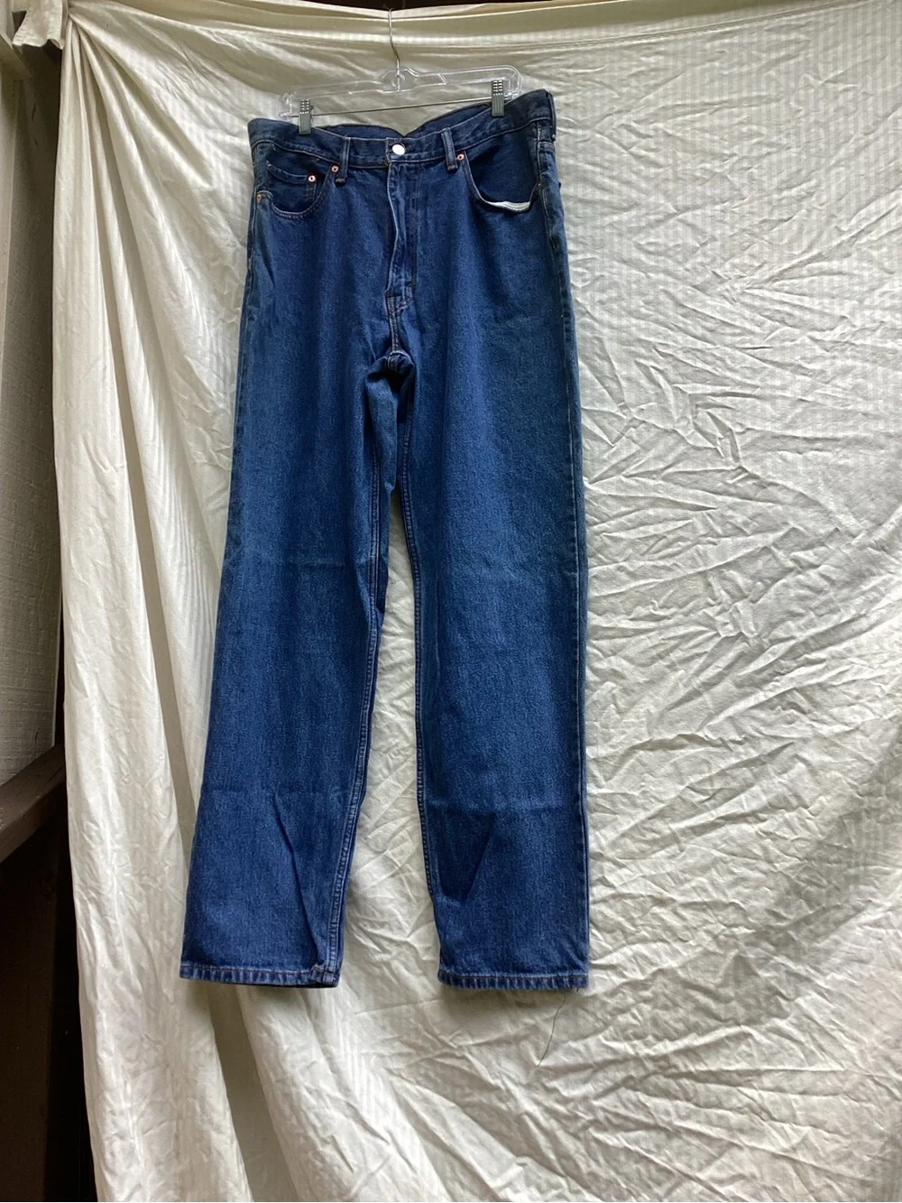 Levi's 550 Straight-Leg Jeans in Deep Blue Denim, size W38 L34